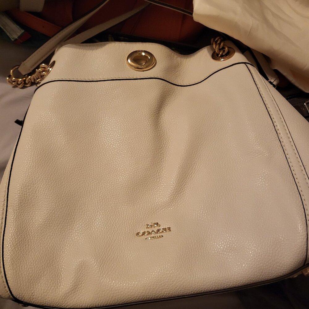 Coach  white handbag